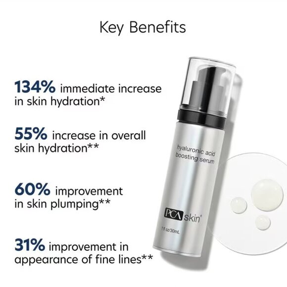PCA SKIN Hyaluronic Acid Boosting Serum 1oz/30ml NEW - Picture 5 of 5